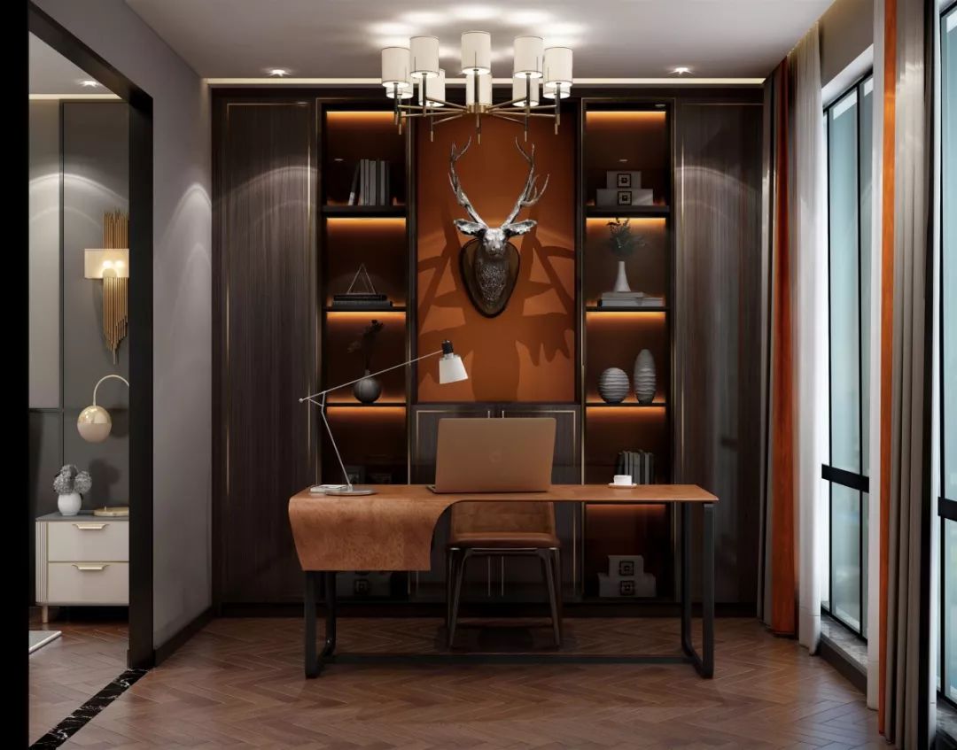 華洲木業(yè)︱贛州代理商85㎡ 復(fù)式展廳空間展示設(shè)計方案(圖15)