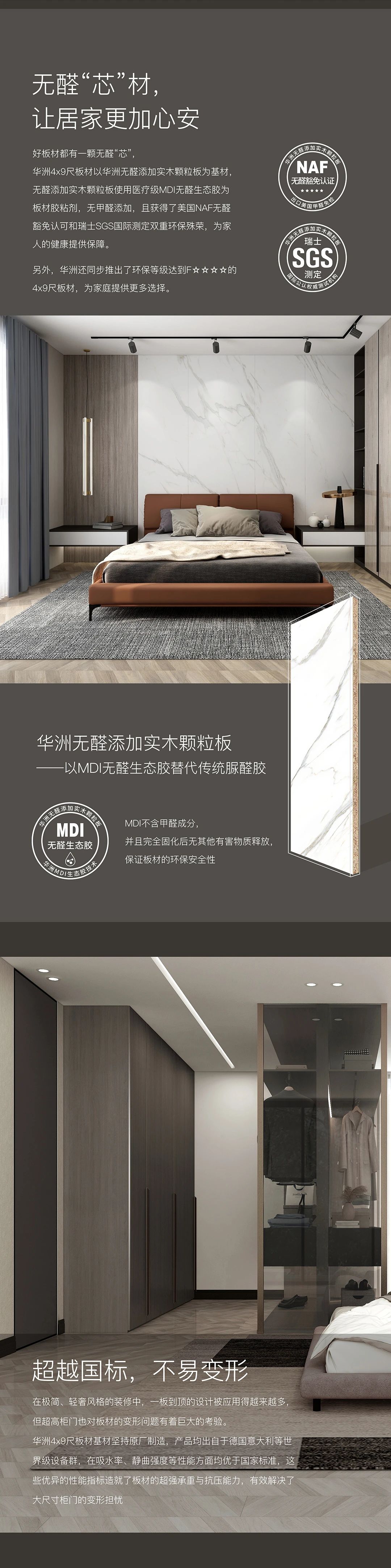 新品發(fā)布  華洲Max+板材系列，享受一板到頂?shù)耐昝?圖3)