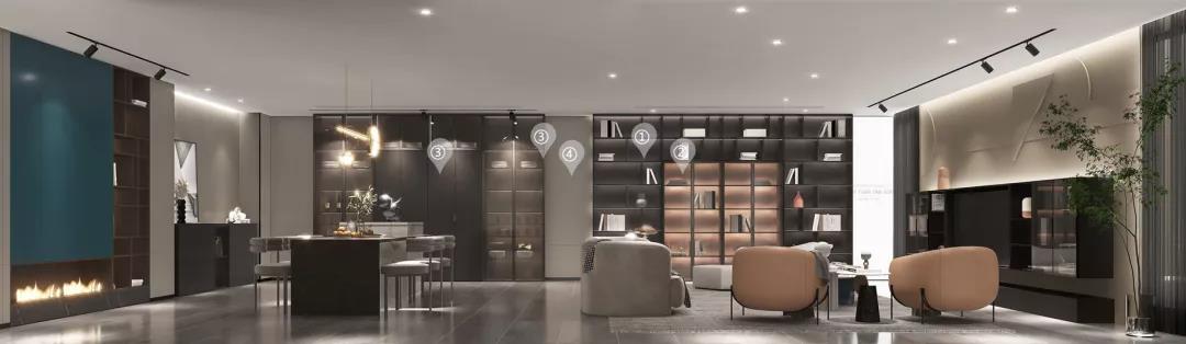 華洲木業(yè)︱湖南瀏陽戰(zhàn)略合作商 240㎡ 展廳空間設(shè)計案例(圖5)