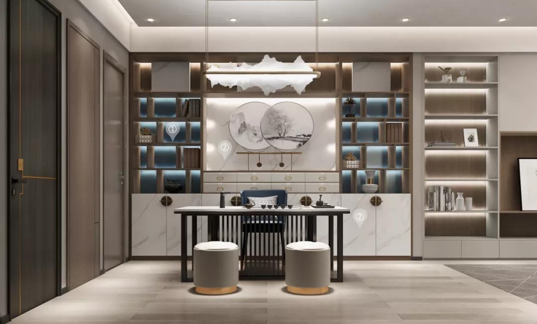 華洲木業(yè)︱陜西西安戰(zhàn)略合作商95㎡展廳空間設計案例(圖6) 華洲木業(yè)︱陜西西安戰(zhàn)略合作商95㎡展廳空間設計案例(圖6)